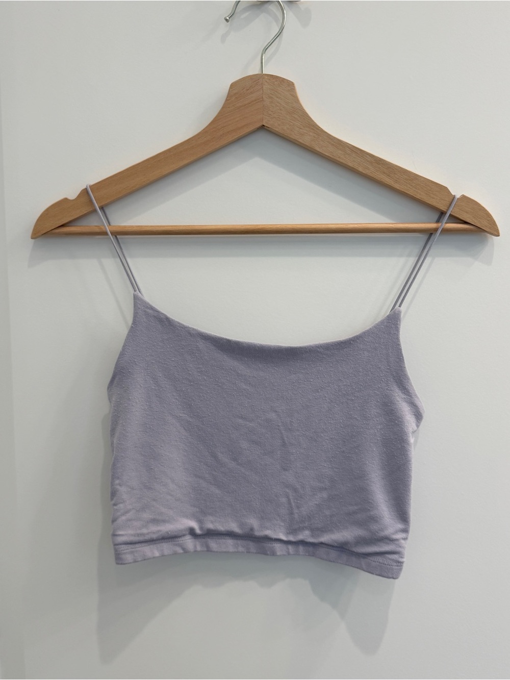 Wilfred Free Lilac Spaghetti Strap Crop Top